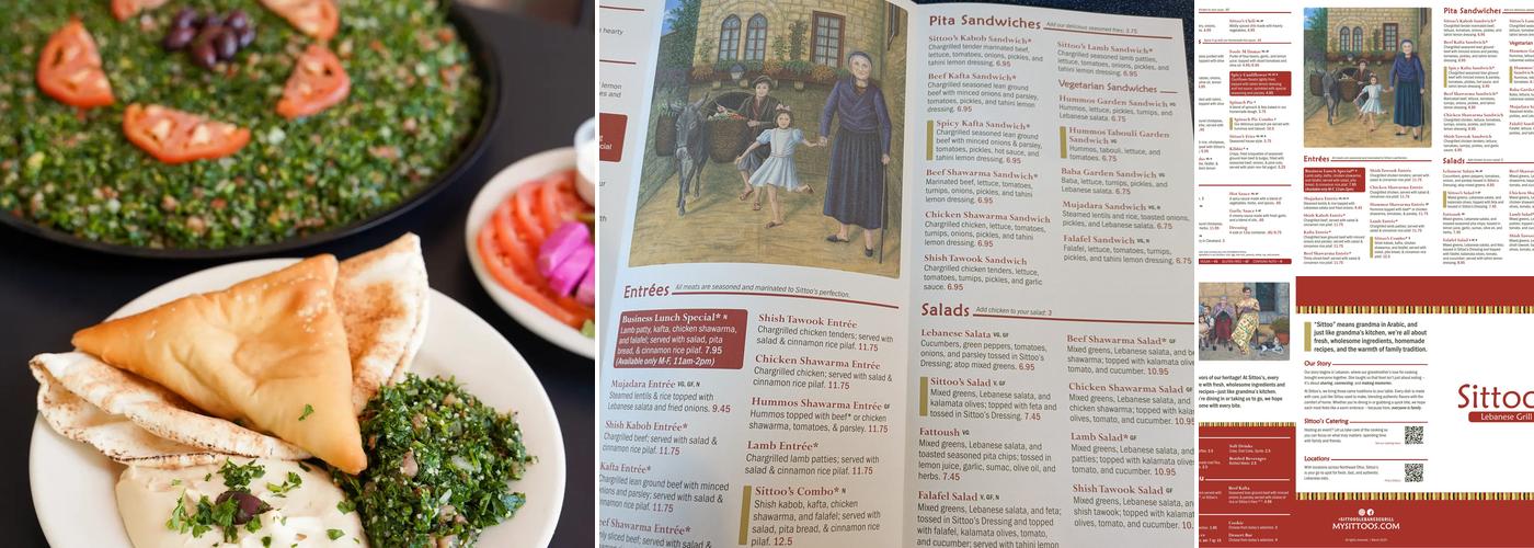 Sittoo's Lebanese grill Playhouse Square Menu