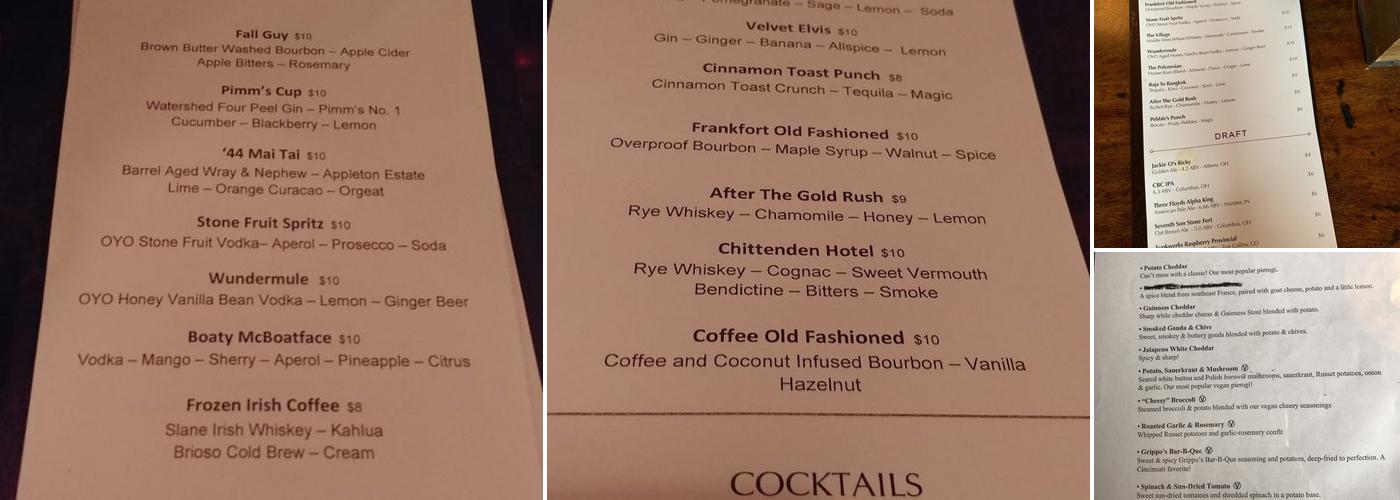 Wunderbar Menu