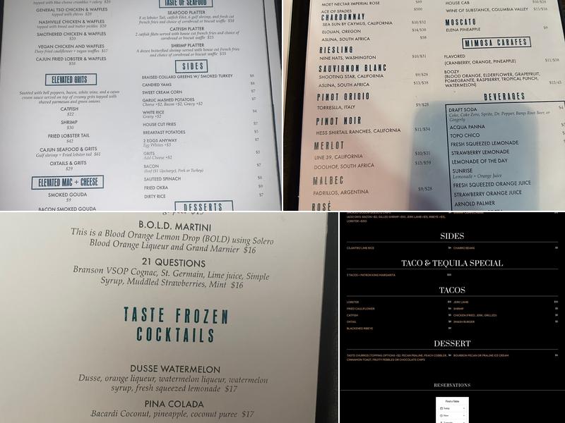 Taste Kitchen + Bar Menu