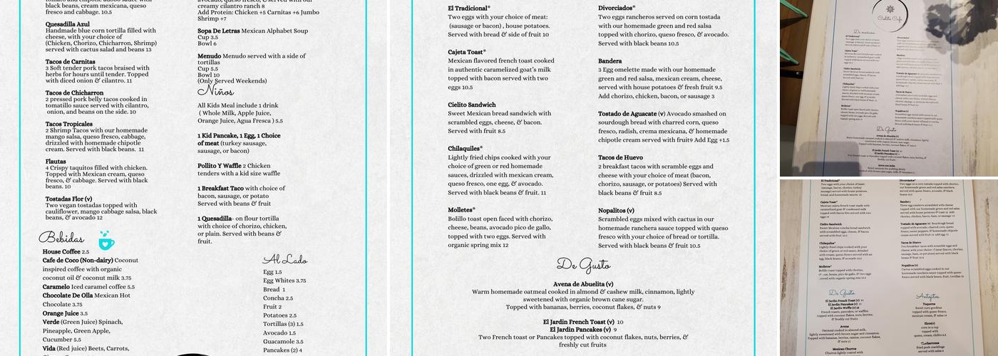 Cielito Cafe Menu