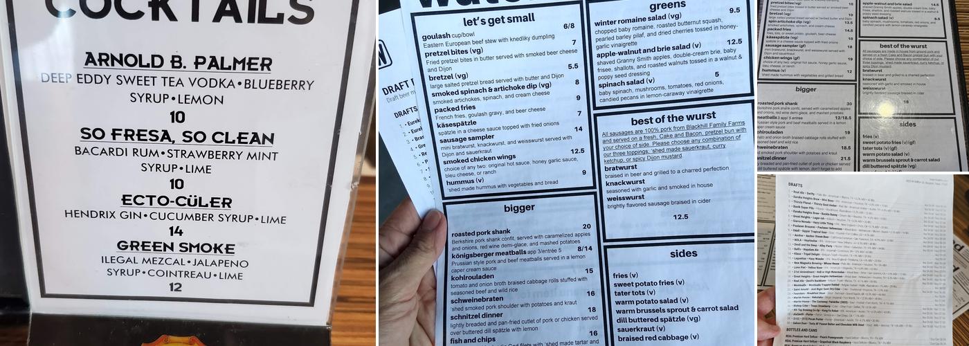 Watershed Menu