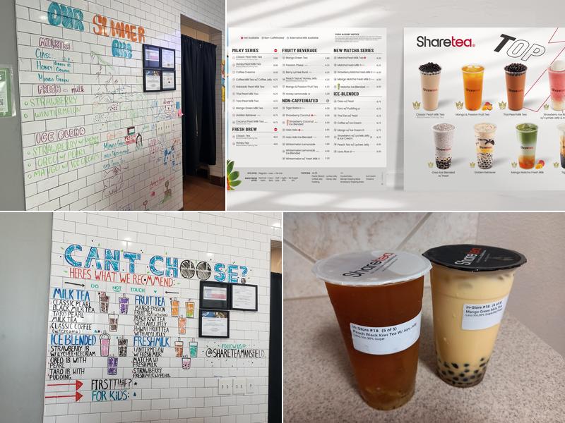 Sharetea Mansfield Menu