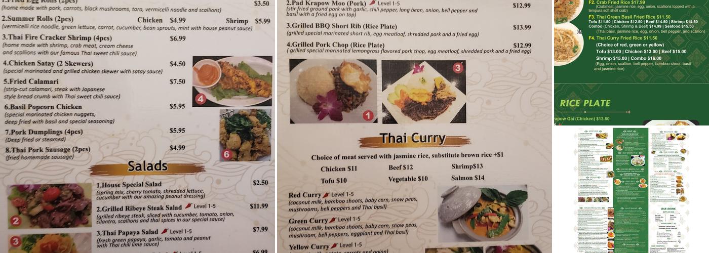Thai.pho Menu
