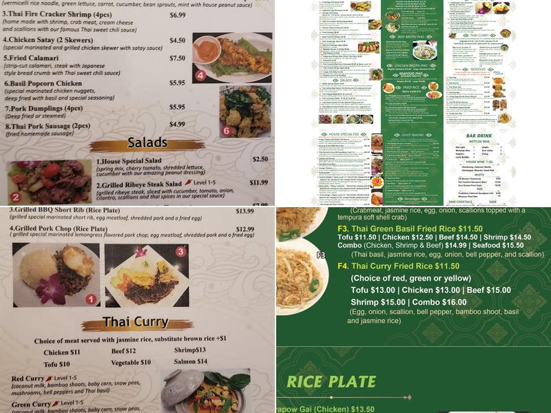 Thai.pho Menu