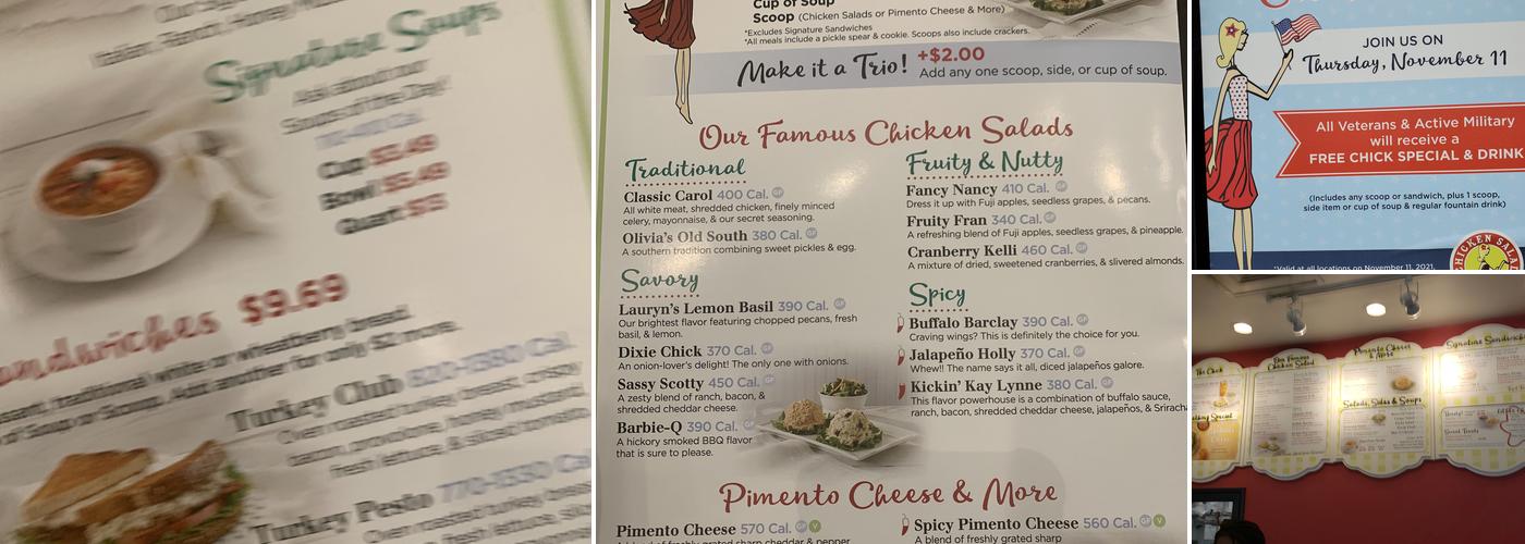 Chicken Salad Chick Menu