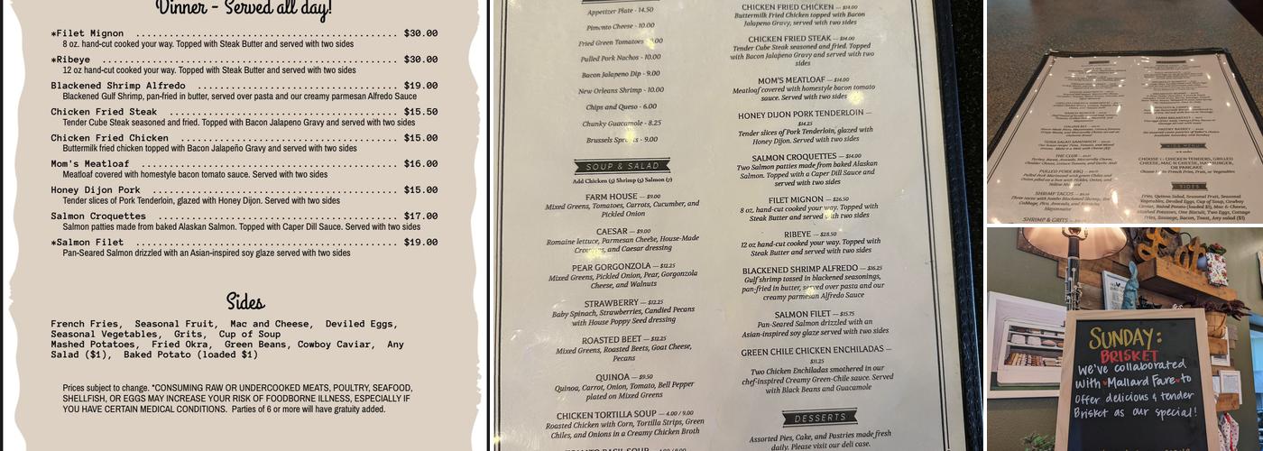 Plowman’s Kitchen Menu