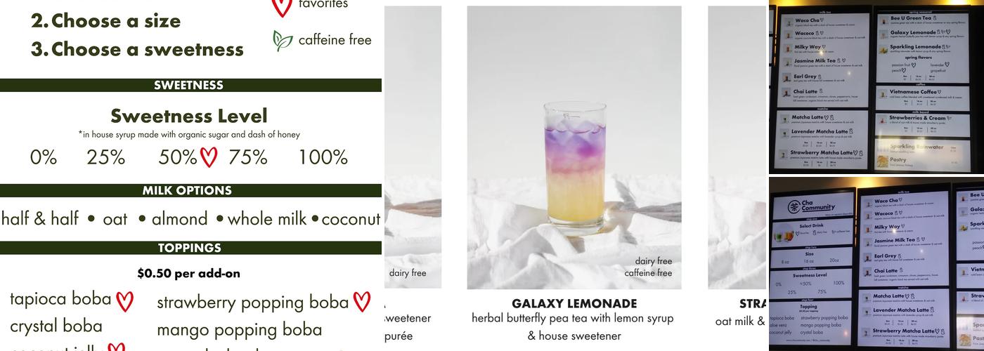 Cha Community Menu