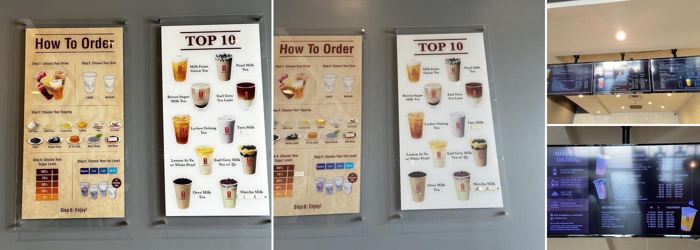 Gong cha Frisco Menu