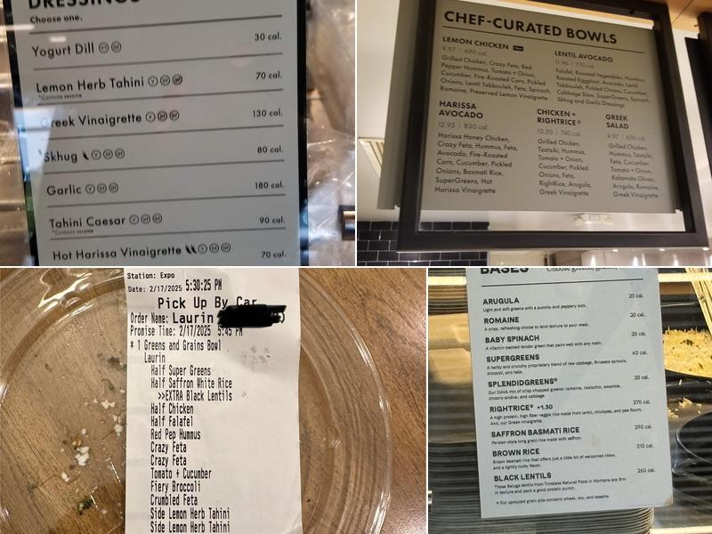 CAVA Menu