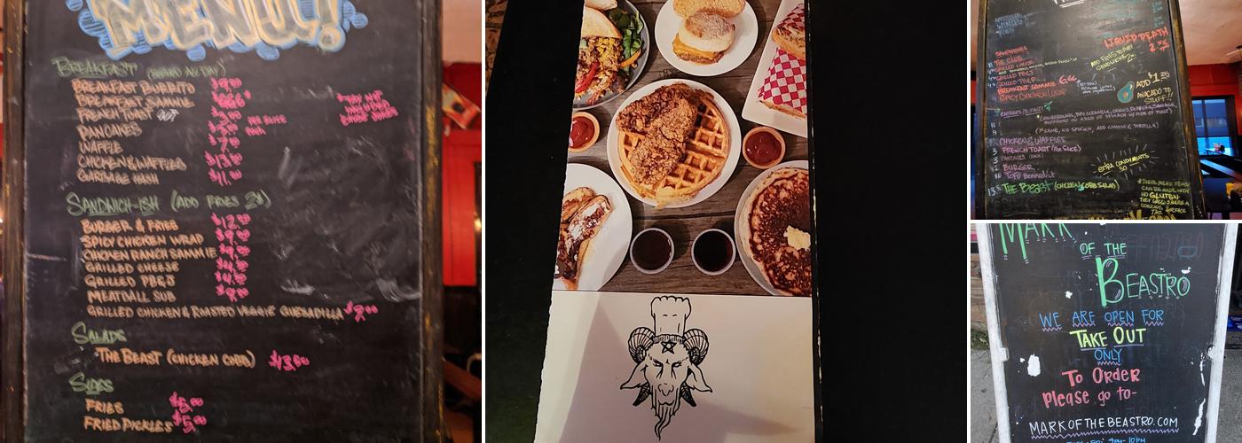 Mark of the Beastro Menu