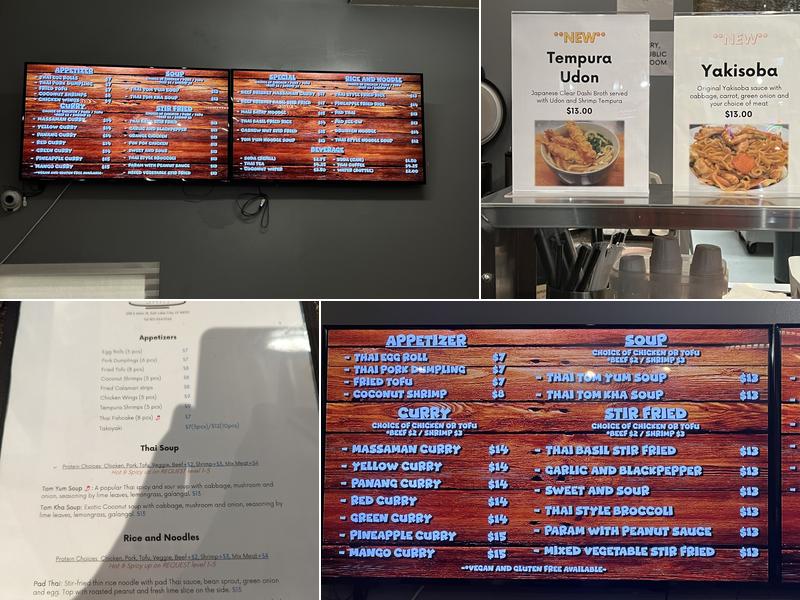 Shim Thai & Japanese Bistro Menu