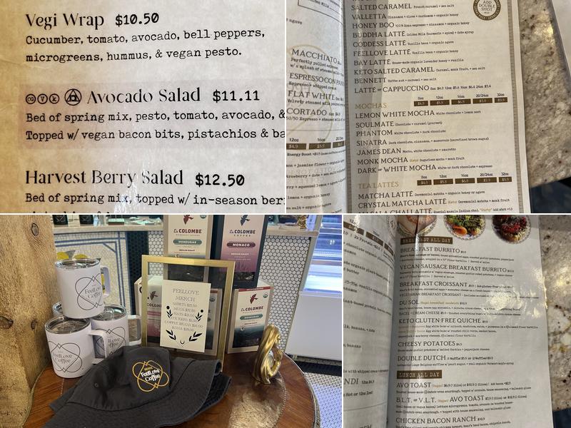 FeelLove Coffee Menu