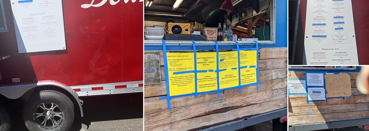 Matt's BBQ Tacos Menu