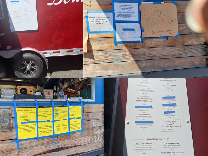 Matt's BBQ Tacos Menu