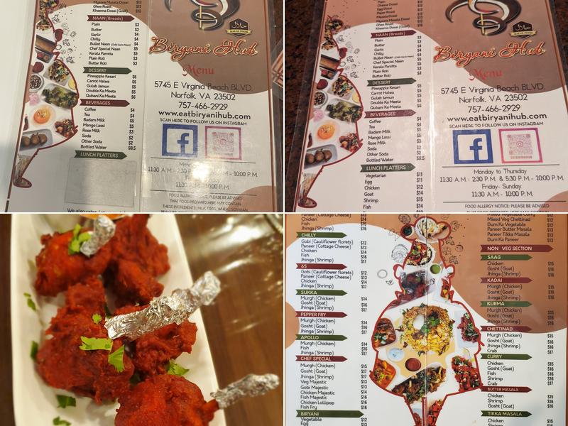 Biryani Hub Menu