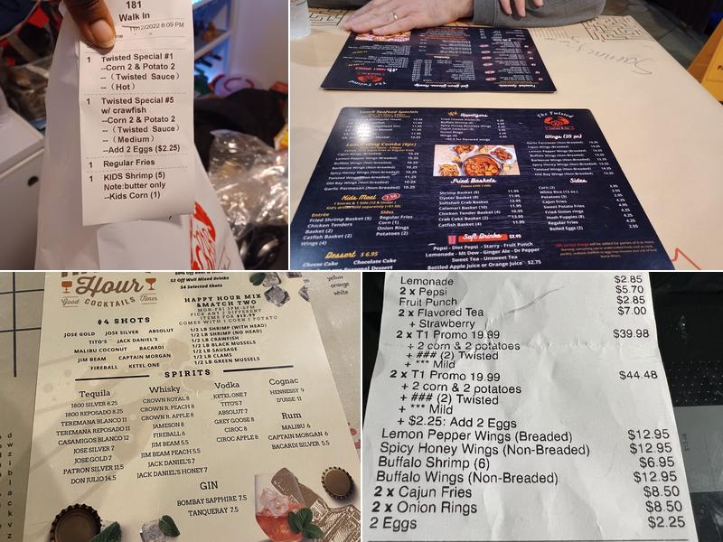 The Twisted Crab - Greenbrier Mall Menu