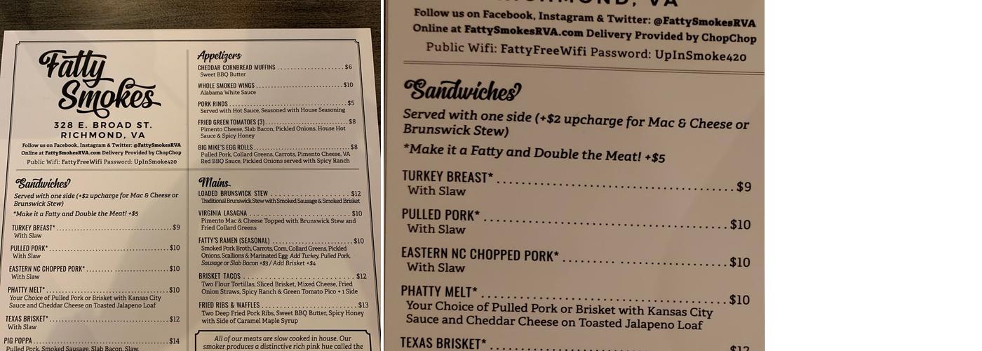 Fatty Smokes: A Barbecue Joint Menu