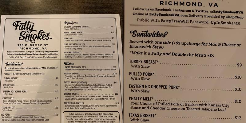 Fatty Smokes: A Barbecue Joint Menu