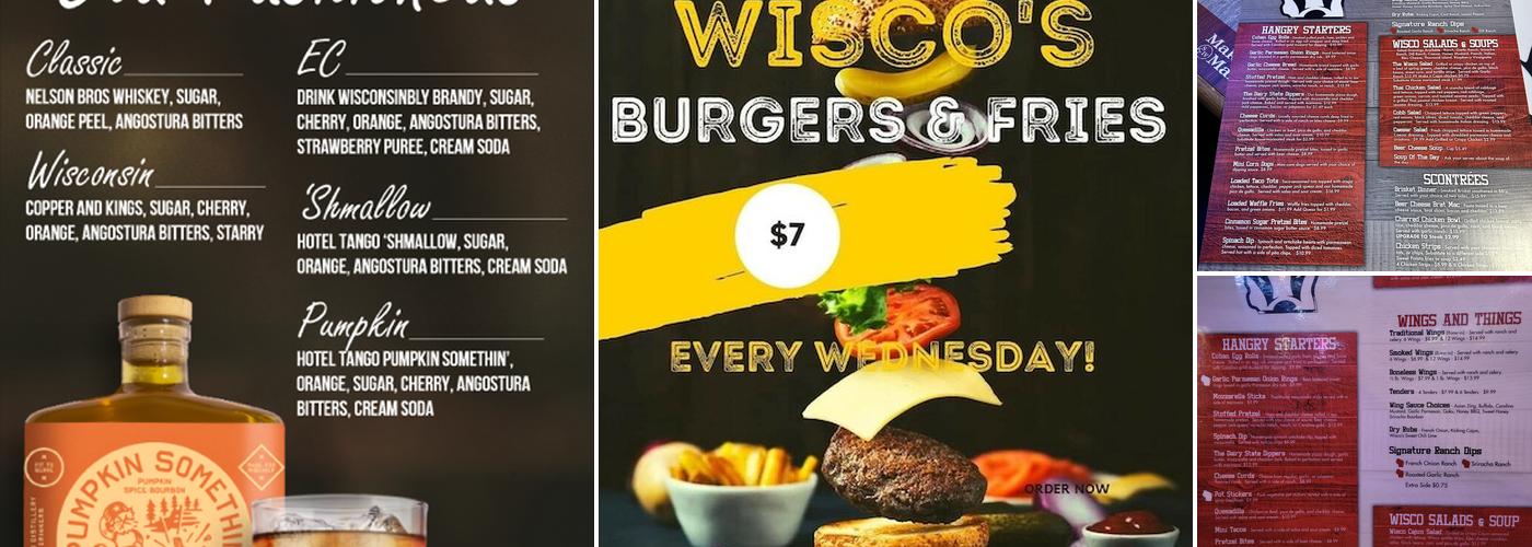 Wisco's Bar & Eatery Eau Claire Menu