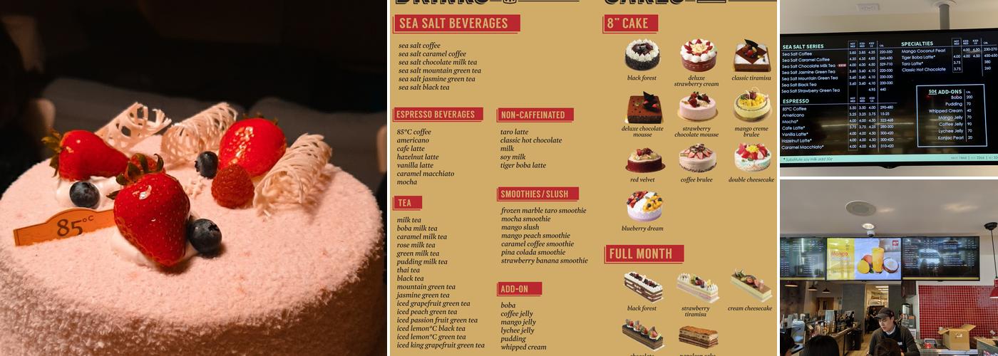 85°C Bakery Cafe - Edmonds Menu
