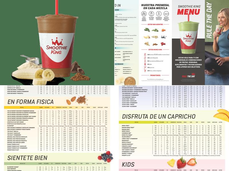 Smoothie King Menu