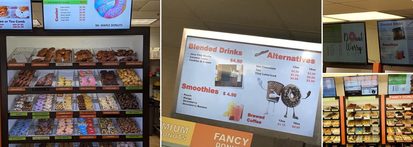 Mr. Maple Donuts Menu