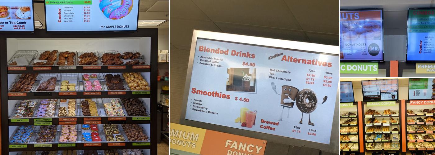 Mr. Maple Donuts Menu