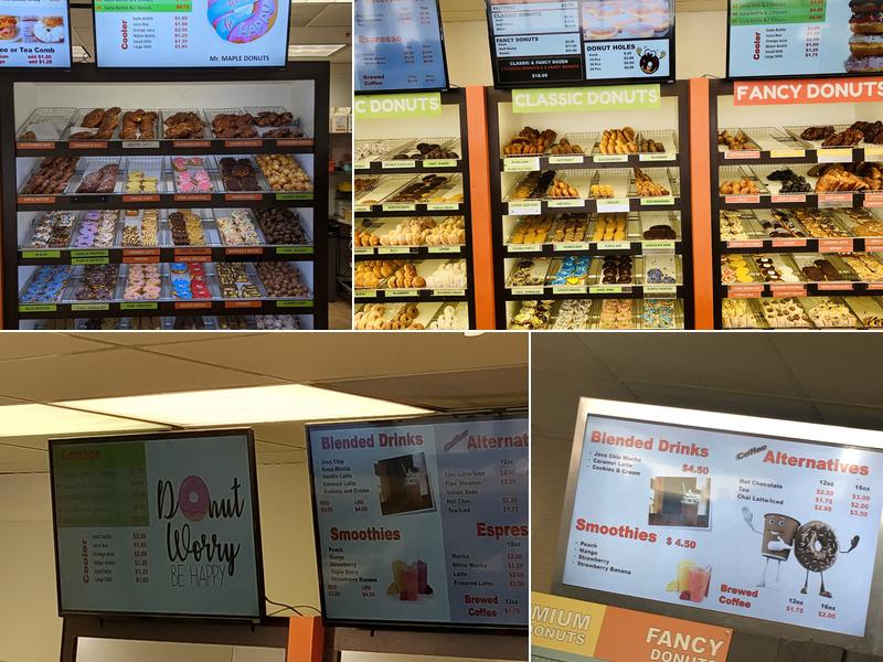 Mr. Maple Donuts Menu