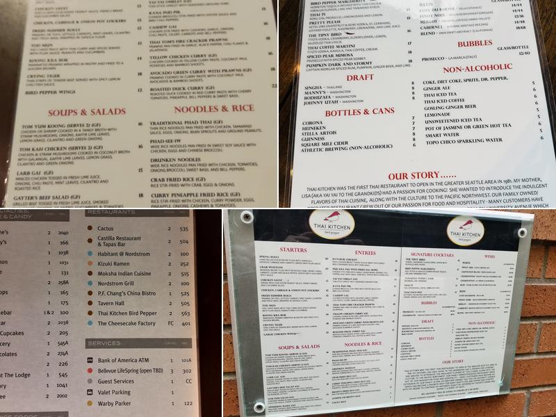 Thai Kitchen Bird Pepper Menu