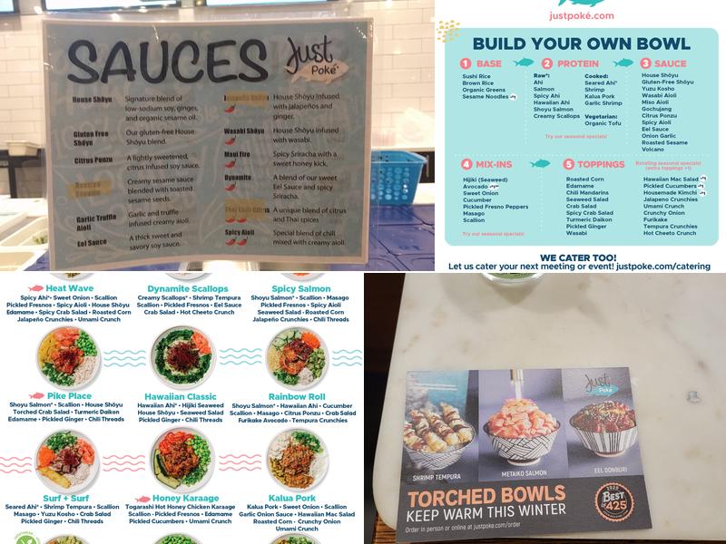 Just Poke Bellingham Menu