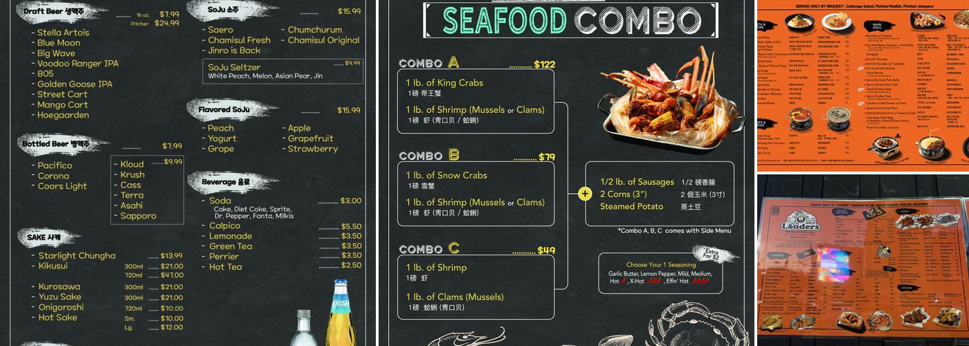 Louders Menu