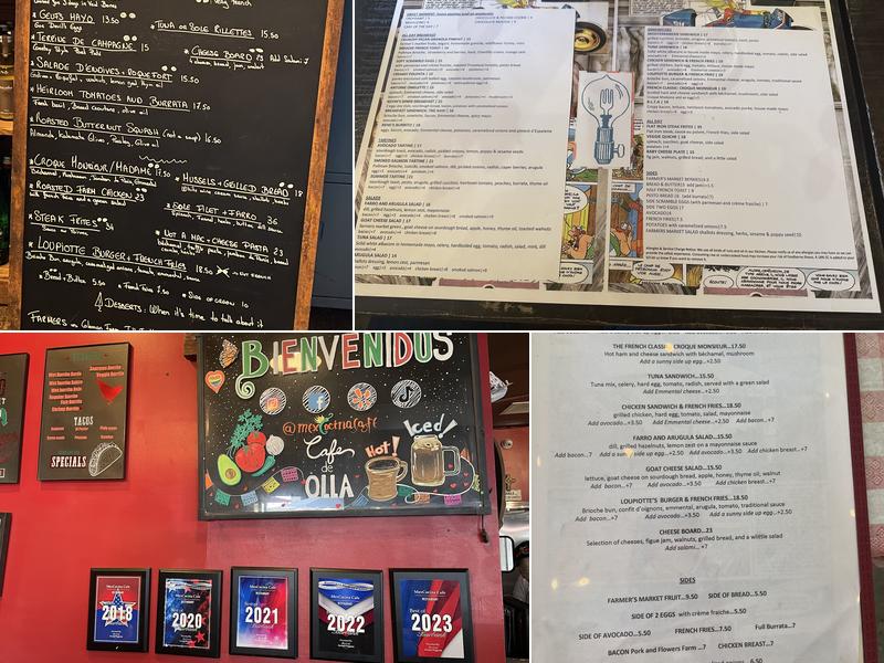 Loupiotte Kitchen Menu