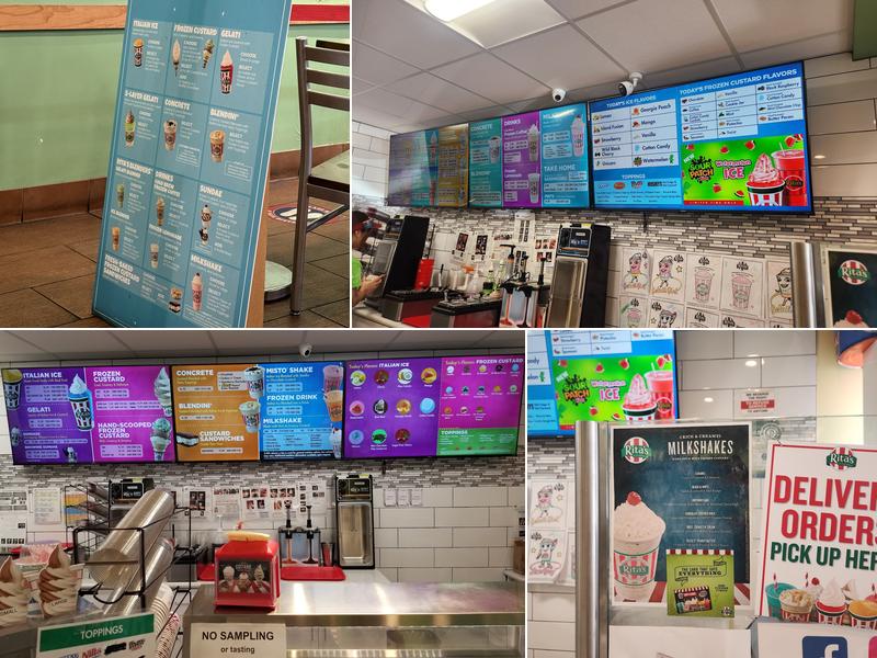 Rita's Italian Ice & Frozen Custard Menu