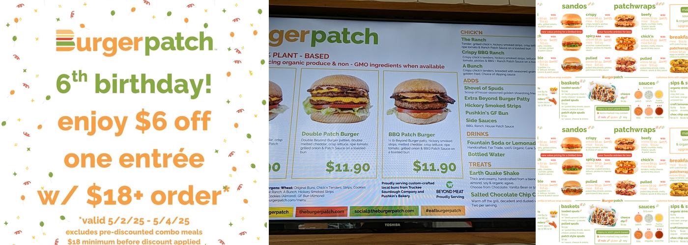 Burger Patch Menu