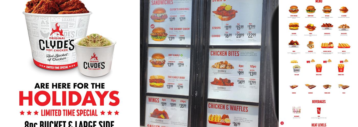 Original Clyde's Hot Chicken Menu