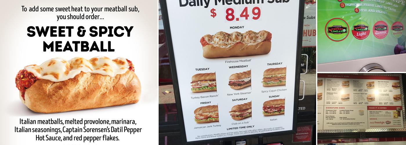 Firehouse Subs Menu