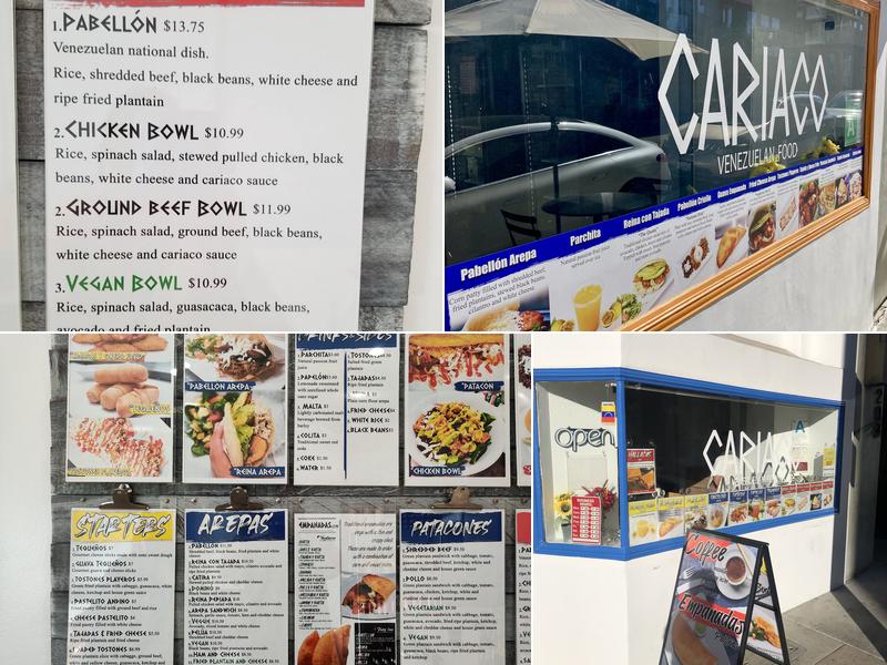 Cariaco To Go (Para Llevar) Menu