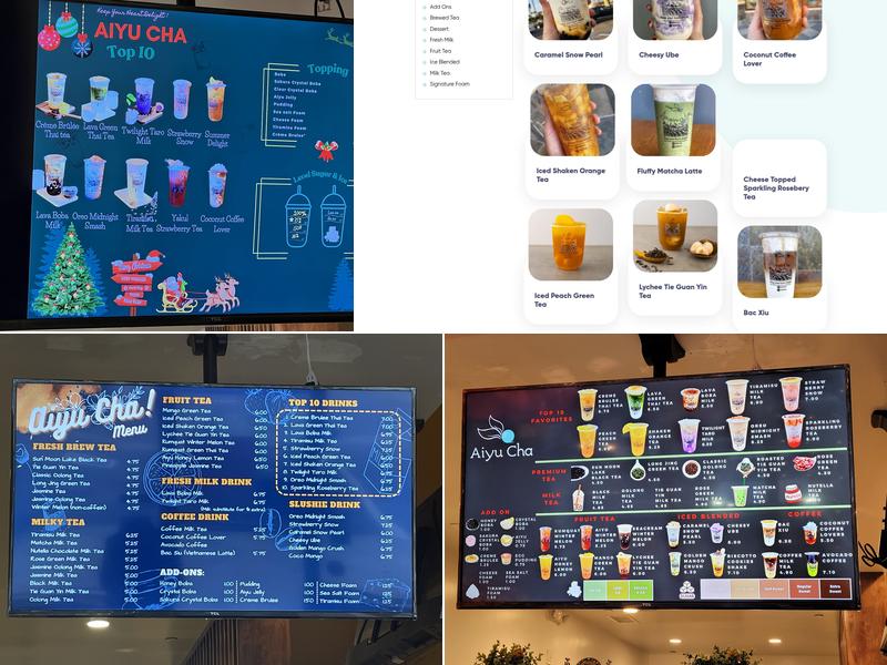 Aiyu Cha Menu
