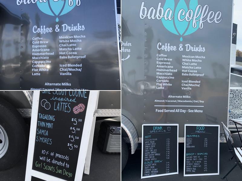 Baba Coffee Mobile Menu