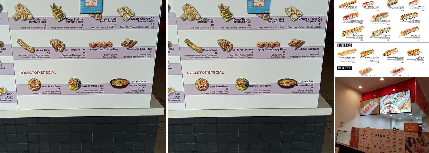 RollStop Sushi Menu