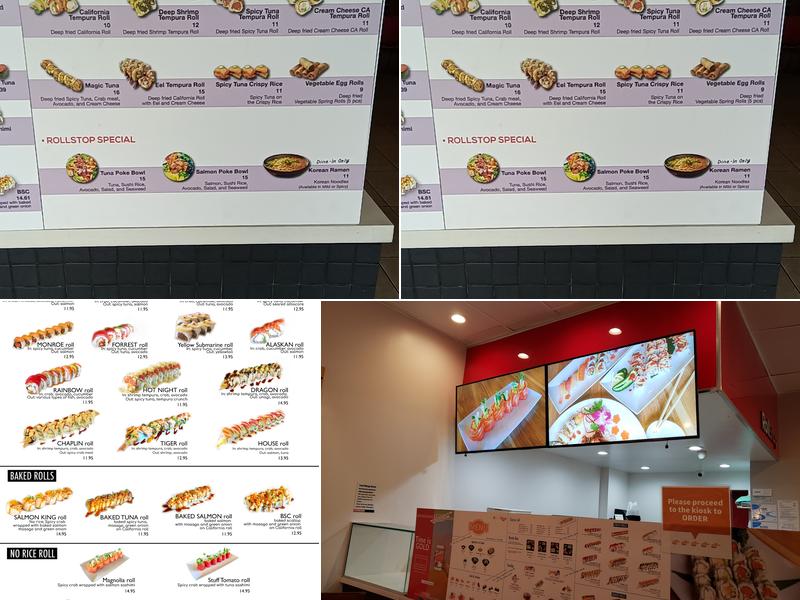RollStop Sushi Menu