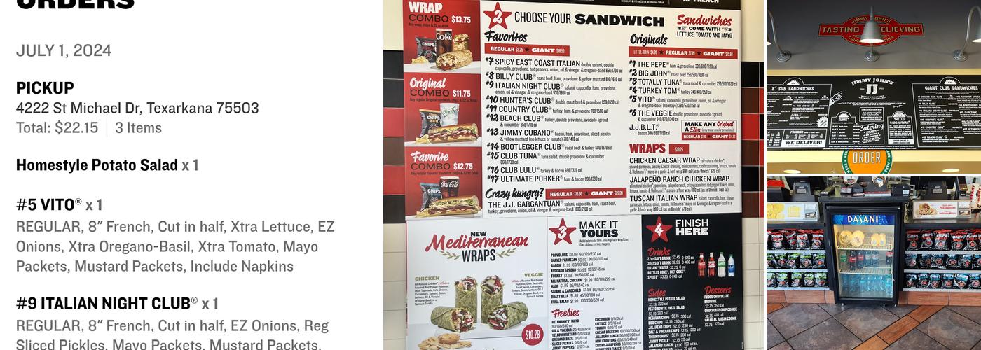 Jimmy John's Menu