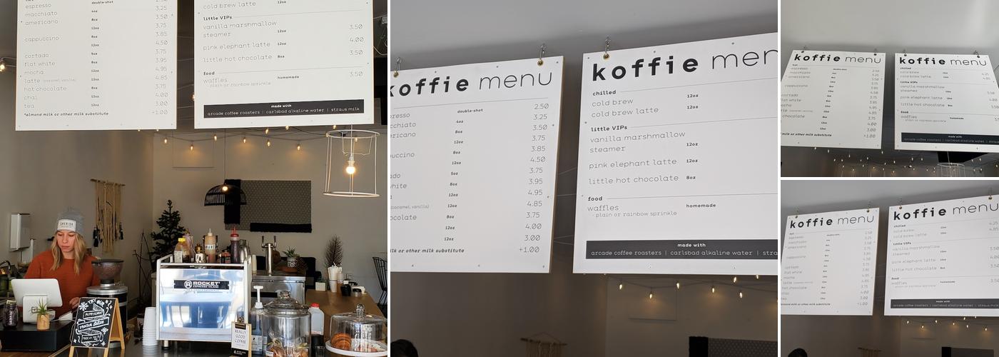 Koffie Menu