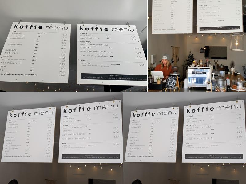 Koffie Menu