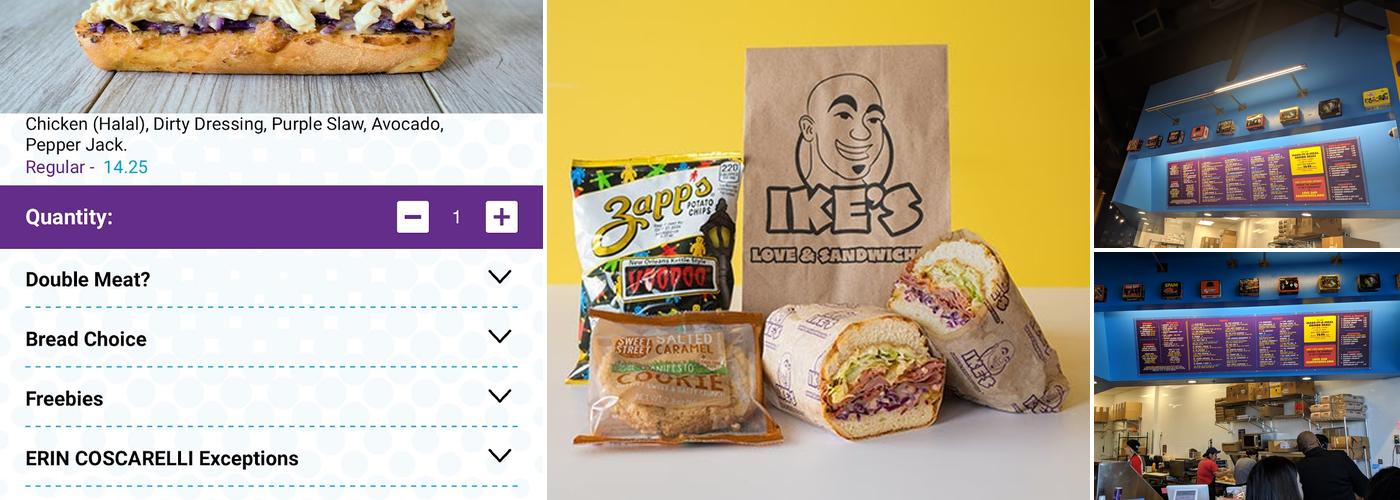 Ike's Love & Sandwiches Menu