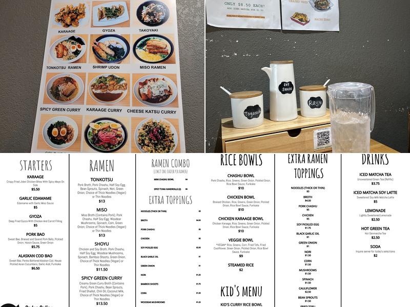 Ramen Zuru Menu