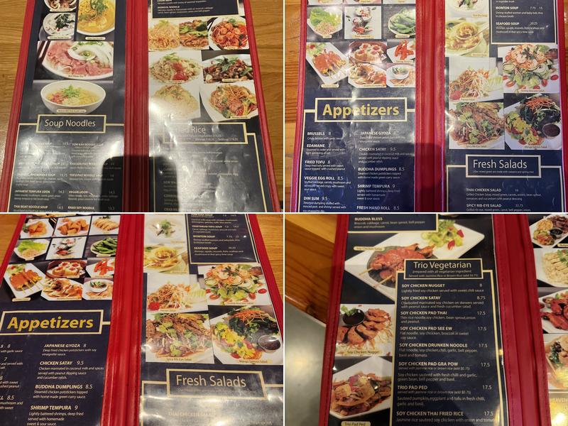 Thai by Trio Menu