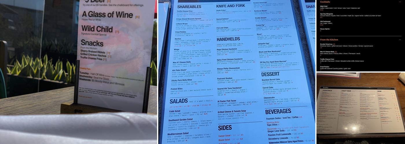 Eureka! Menu