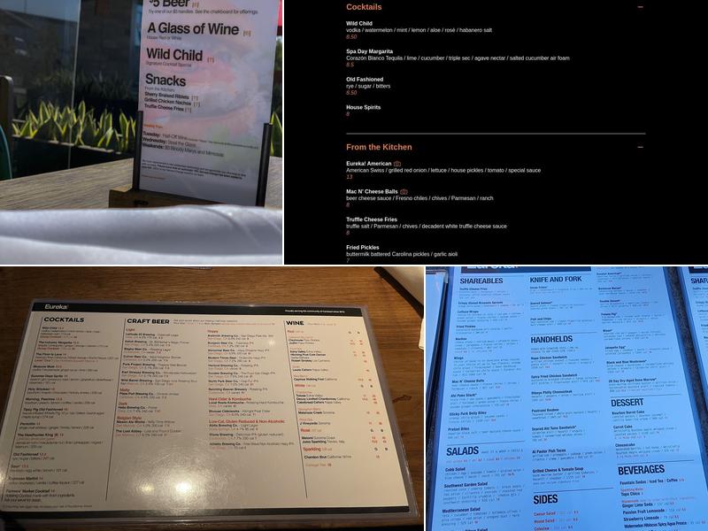 Eureka! Menu