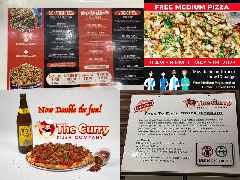 The Curry Pizza Company #2 - Nees Menu